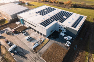 Das neue Apiando Fulfillment Center in Koblenz aus der Vogelperspektive